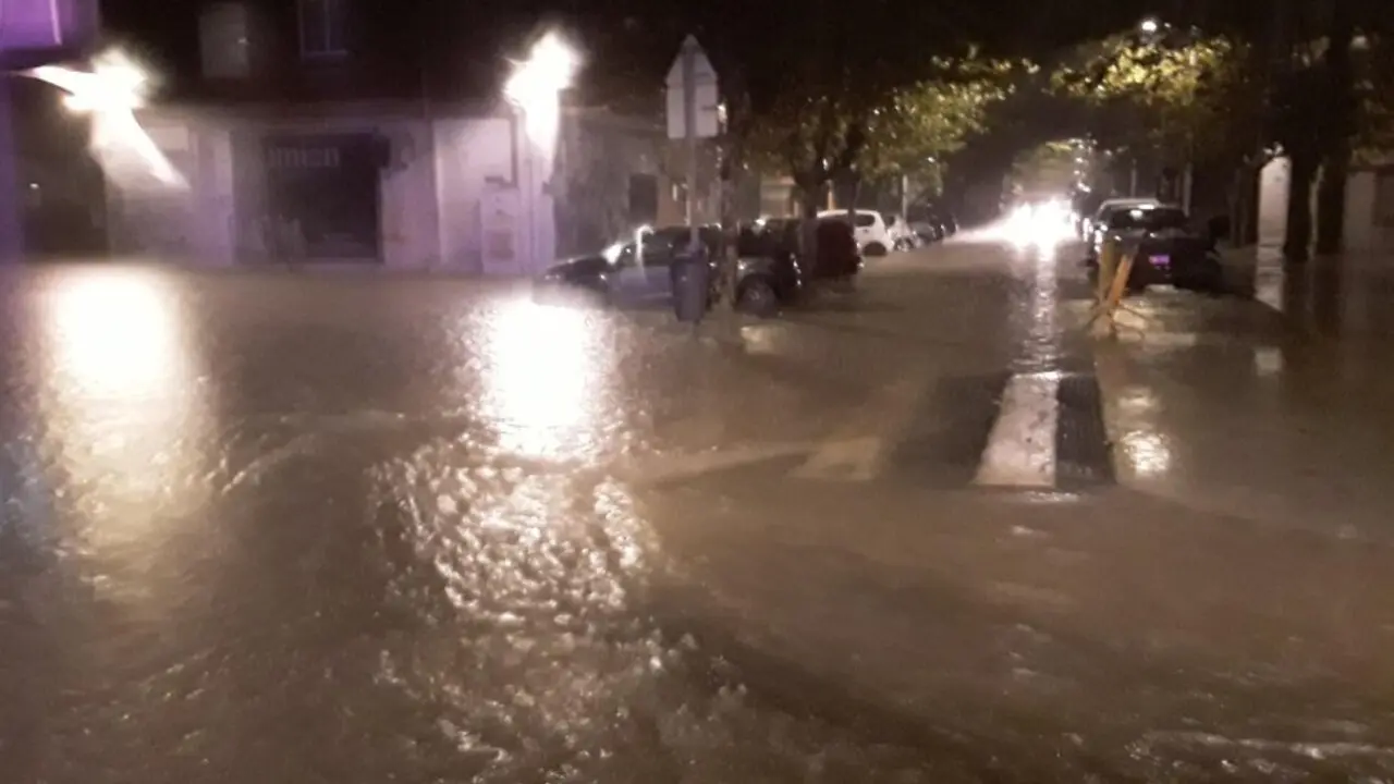 Inundaciones en Vilagarcía por el paso de la borrasca Claudia. DS