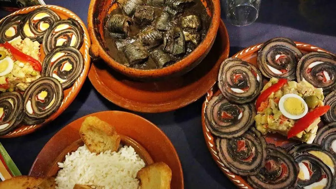 Platos de lamprea. FESTADALAMPREA.GAL