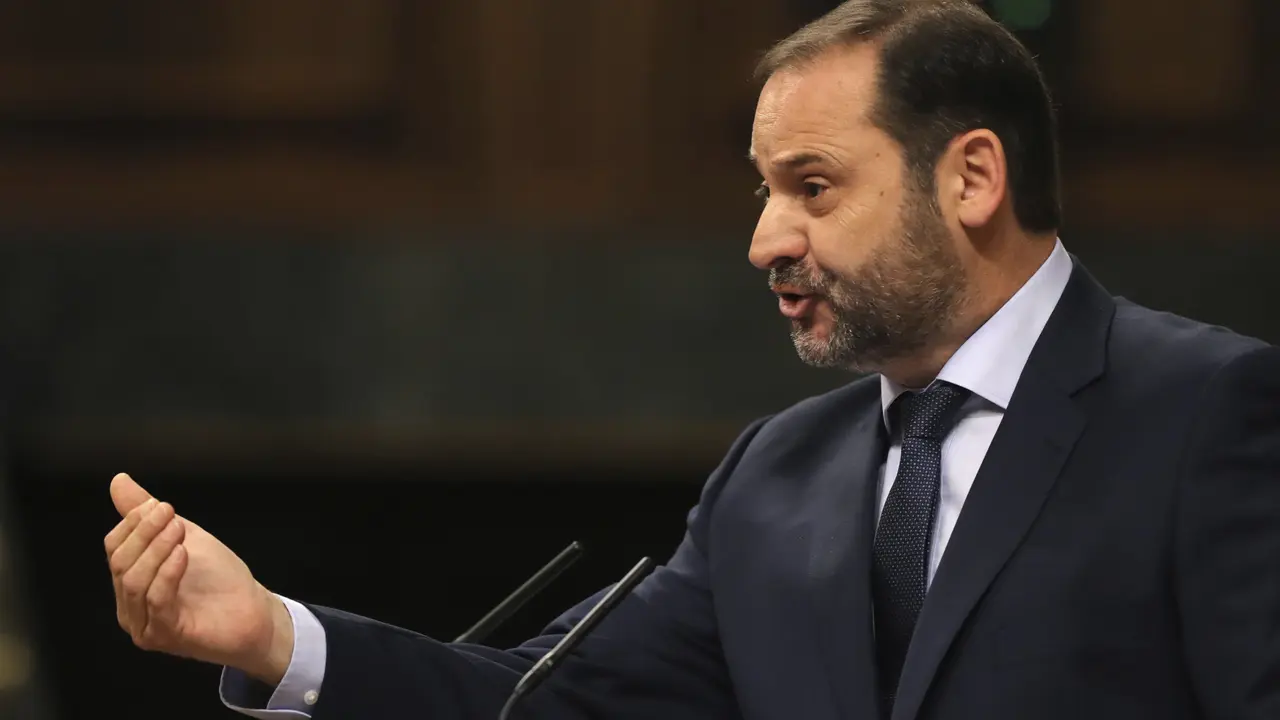 José Luis Ábalos, durante su intervención en el Congreso
