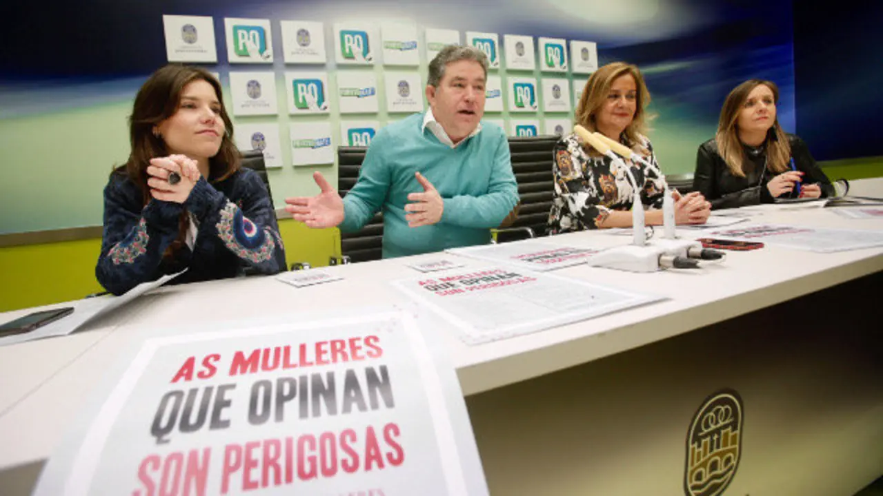 Presentación de 'As mulleres que opinan son perigosas', Lores e Silva. GONZALO GARCÍA