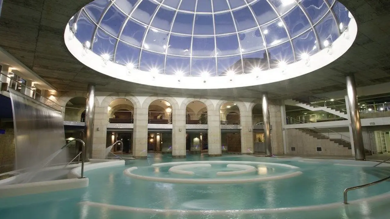 Zona termal en el Balneario de Mondariz. DP