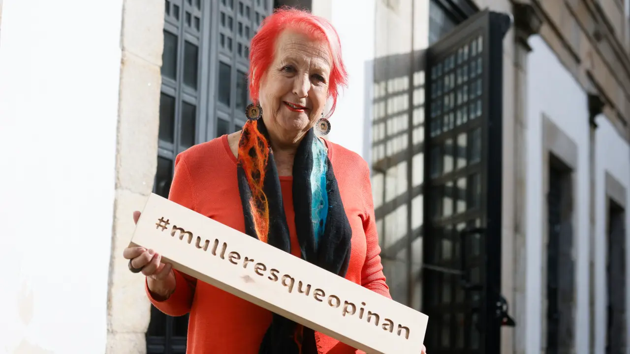 Rosa María Calaf en el congreso 'As mulleres que opinan son perigosas'. GONZALO GARCÍA