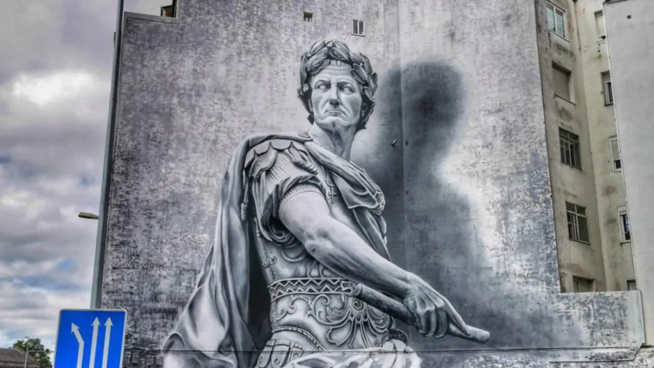 Un mural de 'Julio César' realizado por Diegop AS. CEDIDA