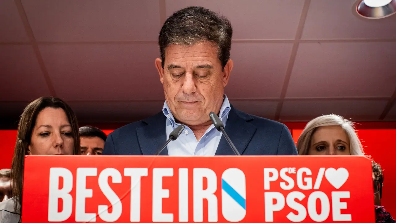 Besteiro valora los resultados del 18-F. AGOSTIME (EUROPA PRESS)