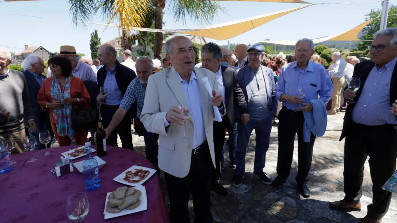 Homenaxe a Xosé Fortes, na Finca Bataco. GONZALO GARCÍA
