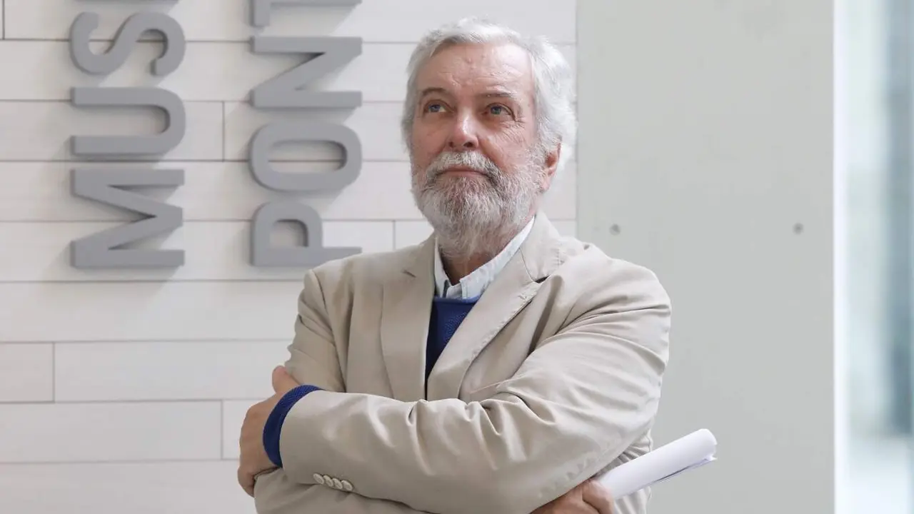 Antón Sobral o pasado mes de xuño no Museo de Pontevedra. D. FREIRE