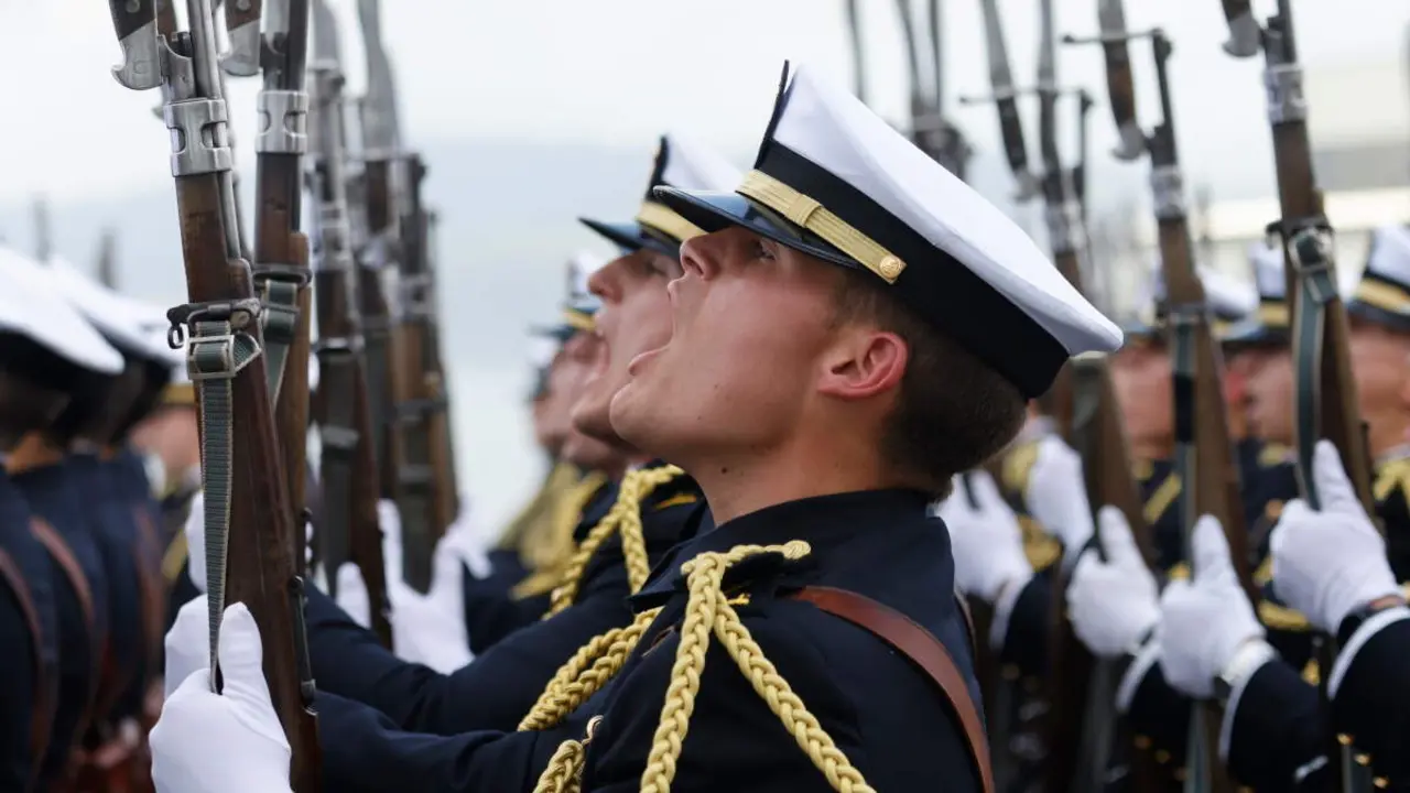 Un momento de la jura de bandera del pasado mes de noviembre. GONZALO GARCÍA