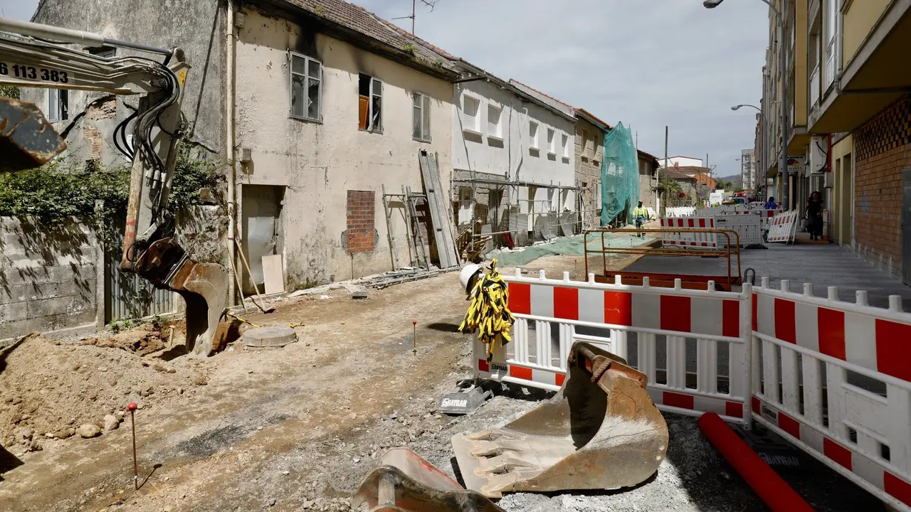 Vista de las obras en A Santiña. DAVID FREIRE