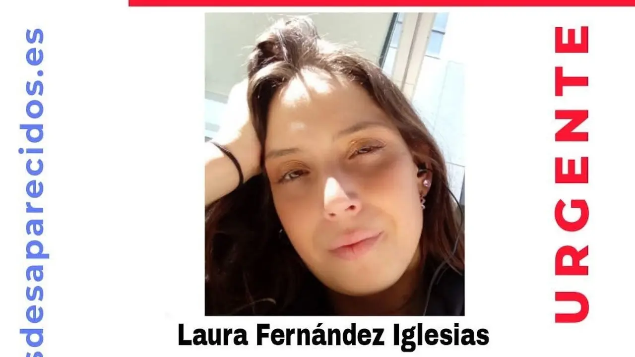Cartel de la búsqueda de Laura Fernández Iglesias. SOS DESAPARECIDOS
