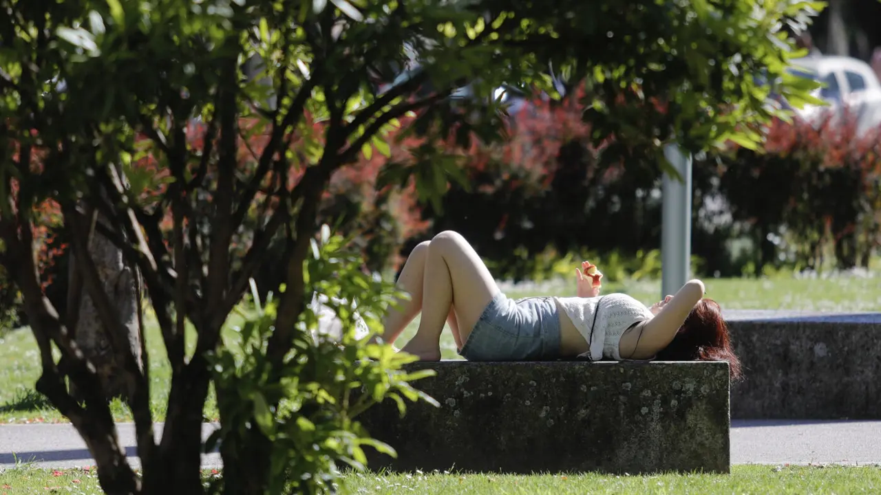Jornada de calor en Pontevedra. DAVID FREIRE