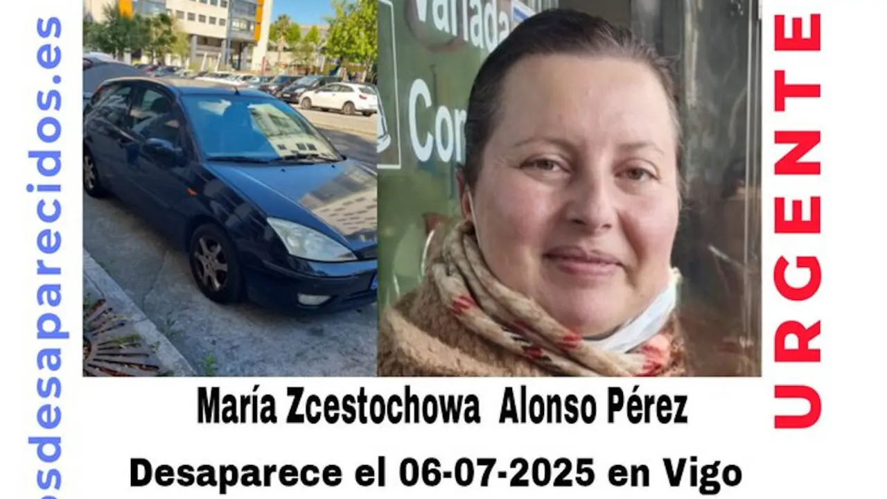 María Czestochowa Alonso Pérez, desaparecida en Vigo. SOSDESAPARECIDOS