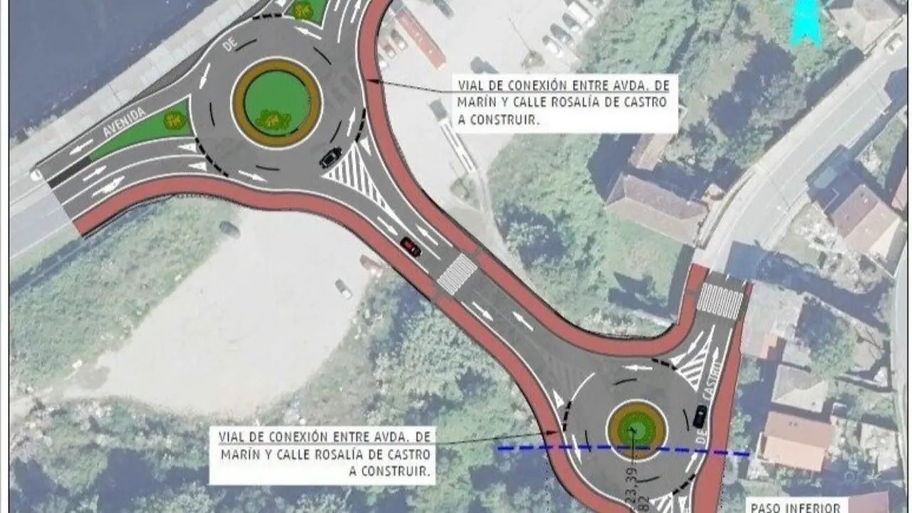 Plano de la obra del by-pass. DP