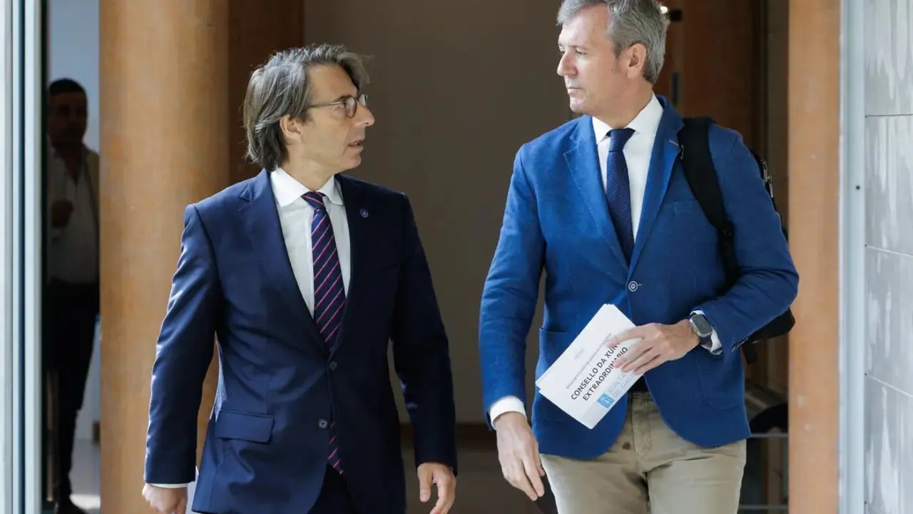 Miguel Corgos y Alfonso Rueda. DAVID CABEZÓN