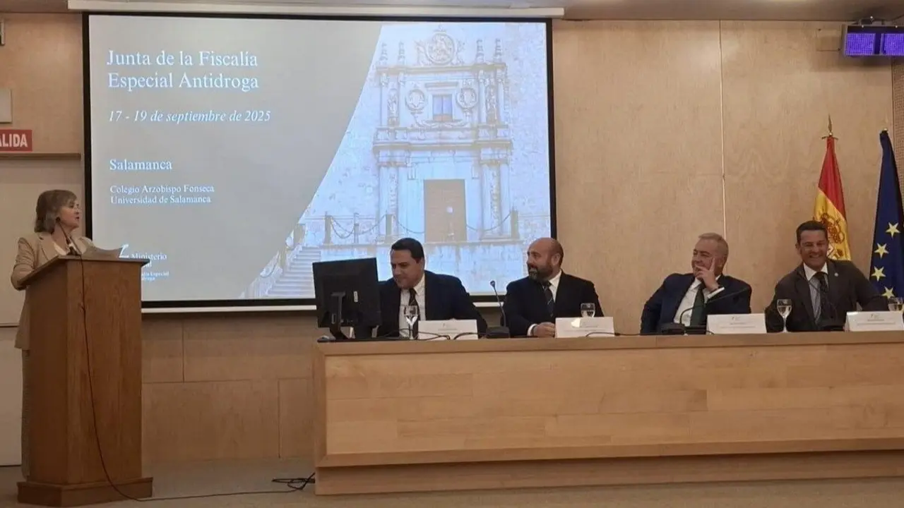 Morán, Morales, Duarte, Yuste y Remacha, durante el encuentro. DP