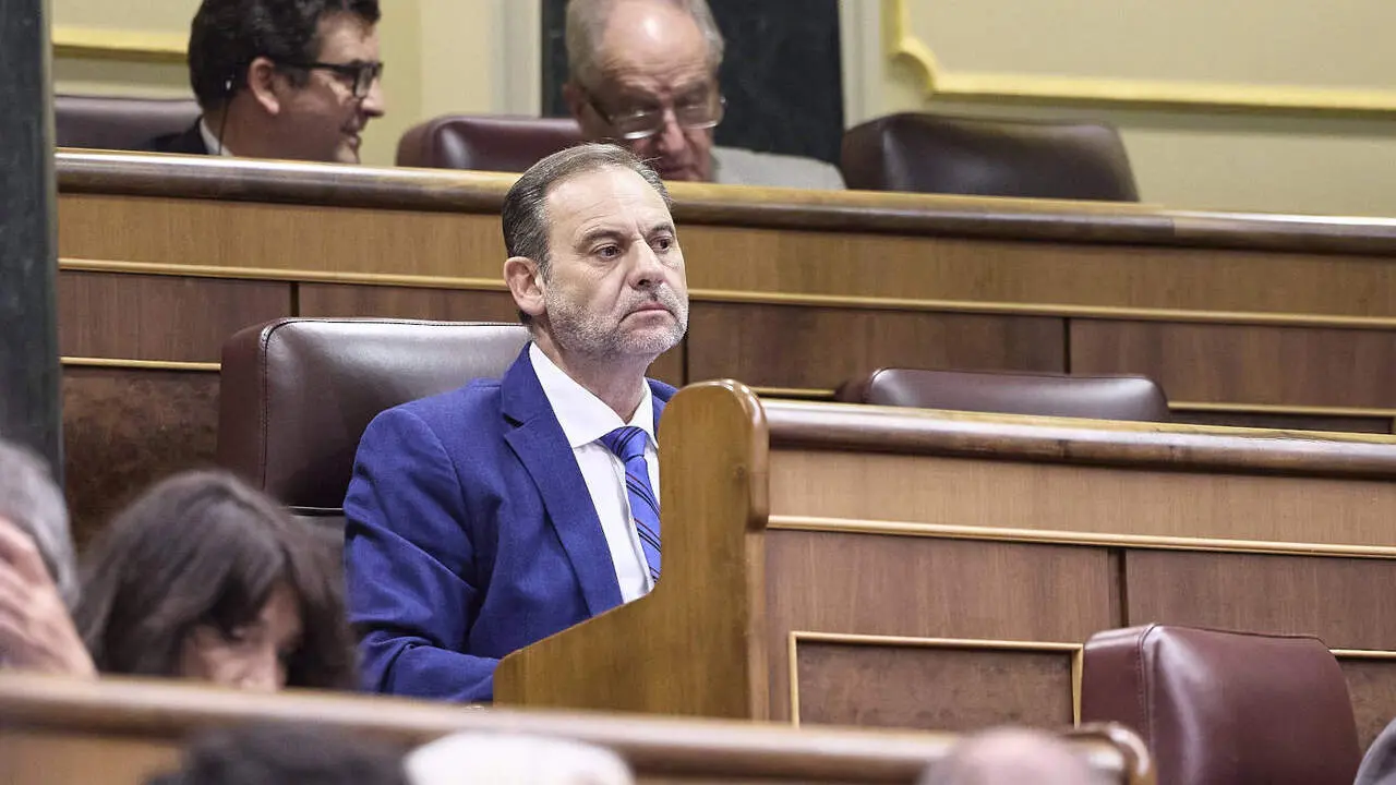 José Luis Ábalos, en el Congreso. JESÚS HELLÍN (EUROPA PRESS)