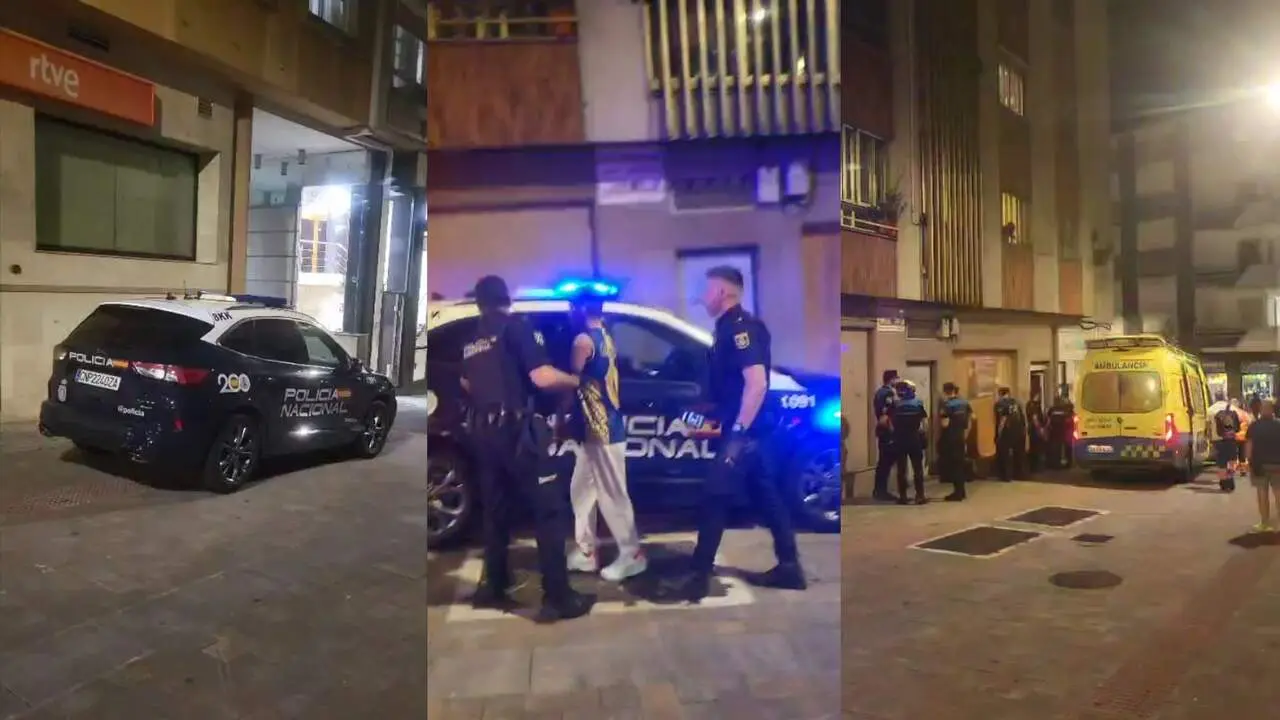 Operativo policial en la calle Lepanto. DP