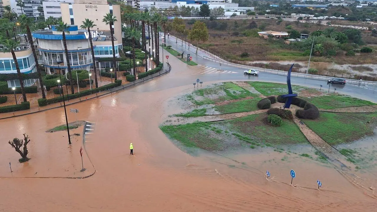 Inundaciones en Ibiza. EUROPA PRESS
