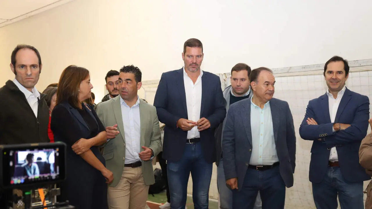 Visita al rodaje de la película 'O pesadelo das vacas' en Lalín. PATRI FIGUEIRAS