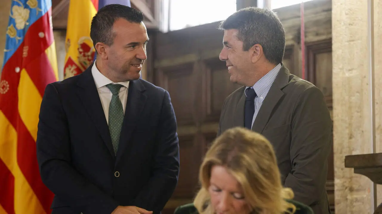 Vicente Mompó y Carlos Mazón. EFE