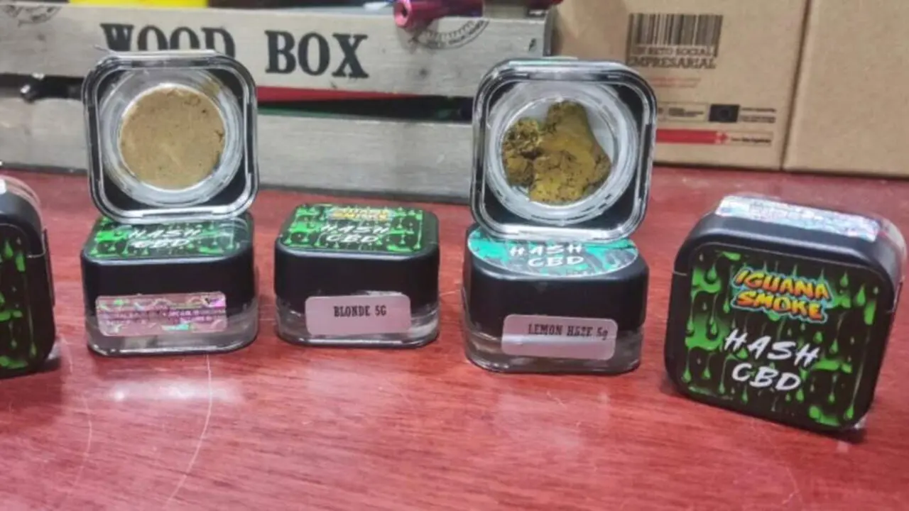 Detalle de la droga intervenida. GUARDIA CIVIL