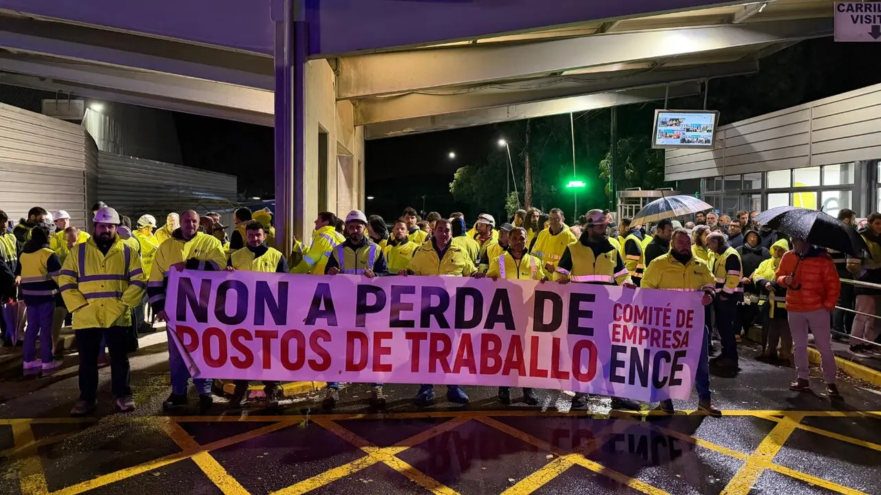 Tercer día de huelga en Ence. DP