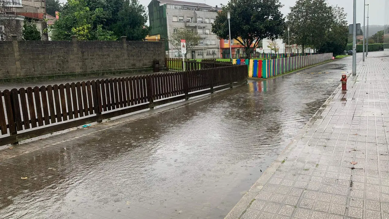 Inundaciones en el entorno de Fexdega debido a la borrasca Claudia. ÁNGEL M. BERMÚDEZ