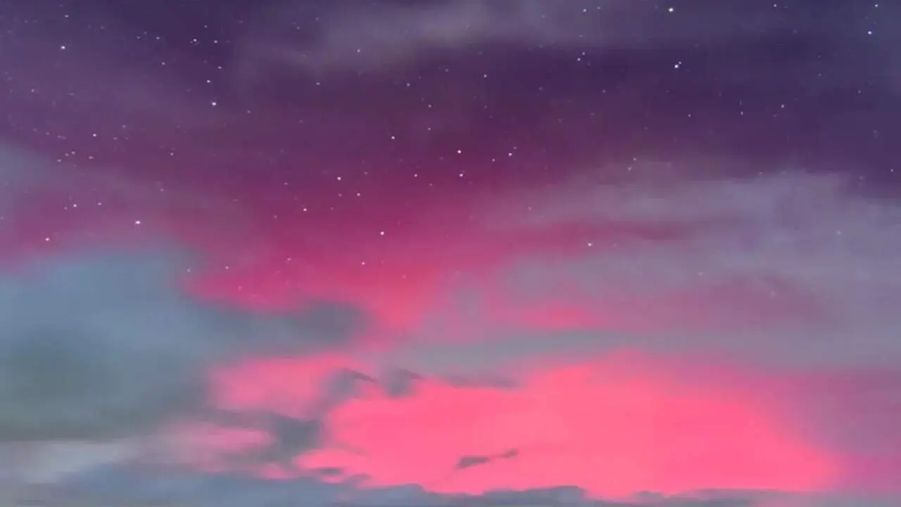 Aurora boreal capturada desde Vila de Cruces. INSTAGRAM: JRMOIRE