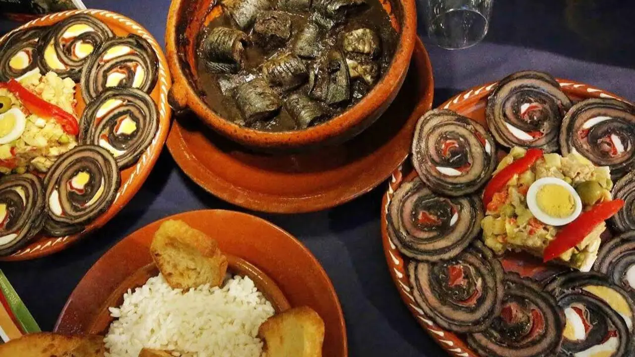 Platos de lamprea. FESTADALAMPREA.GAL