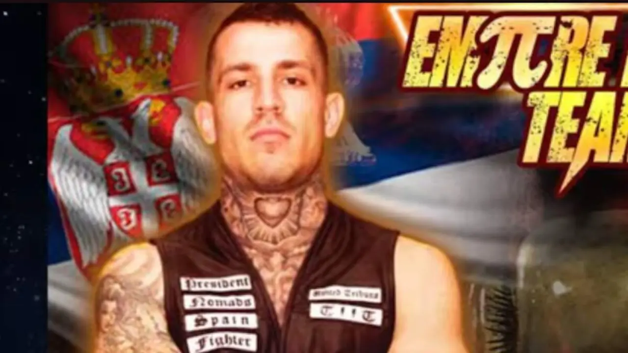 Stefan Milojevic, en una foto de promoción de un combate de MMA. YOUTUBE