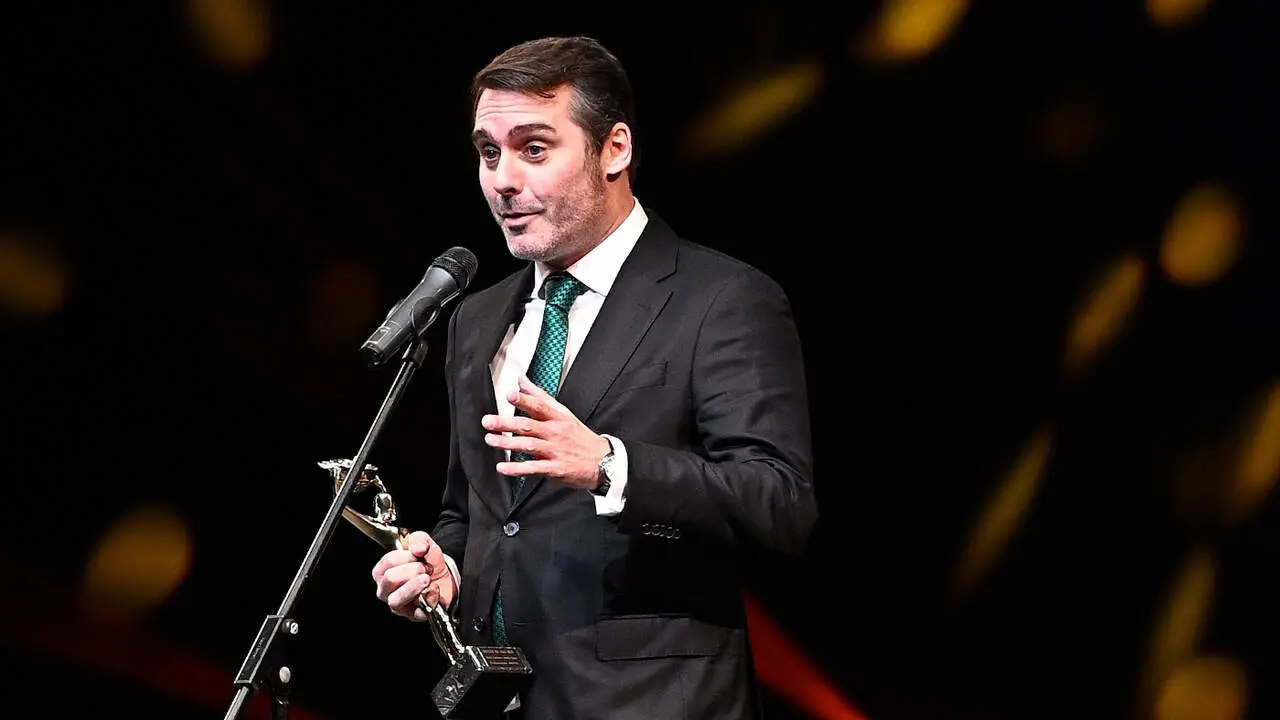 Rafa Latorre, al recibir el premio Antena de Oro 2025. EUROPA PRESS