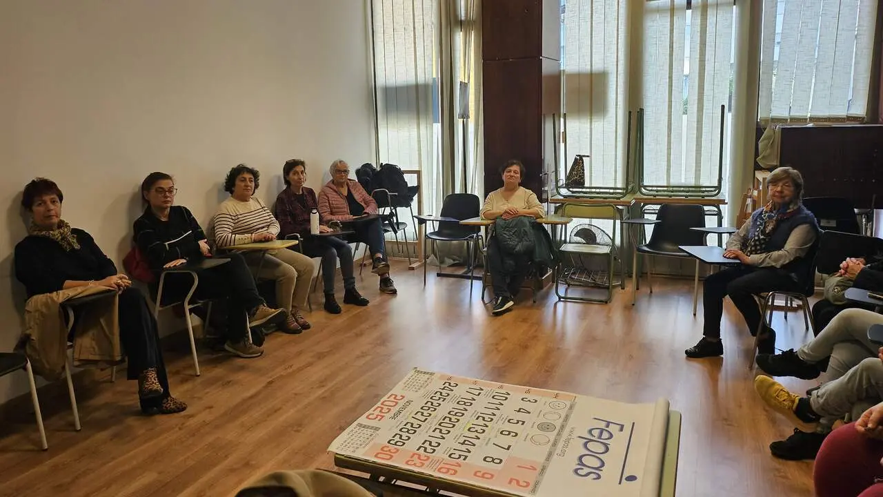 Activiidade no CIM de Bueu. DP