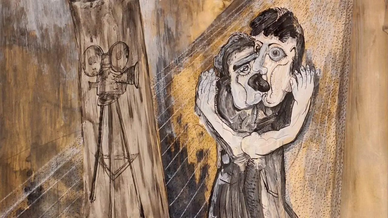 Detalle dunha das obras da serie 'Bicos de cine'. FUNDACIÓN MANUEL MOLDES