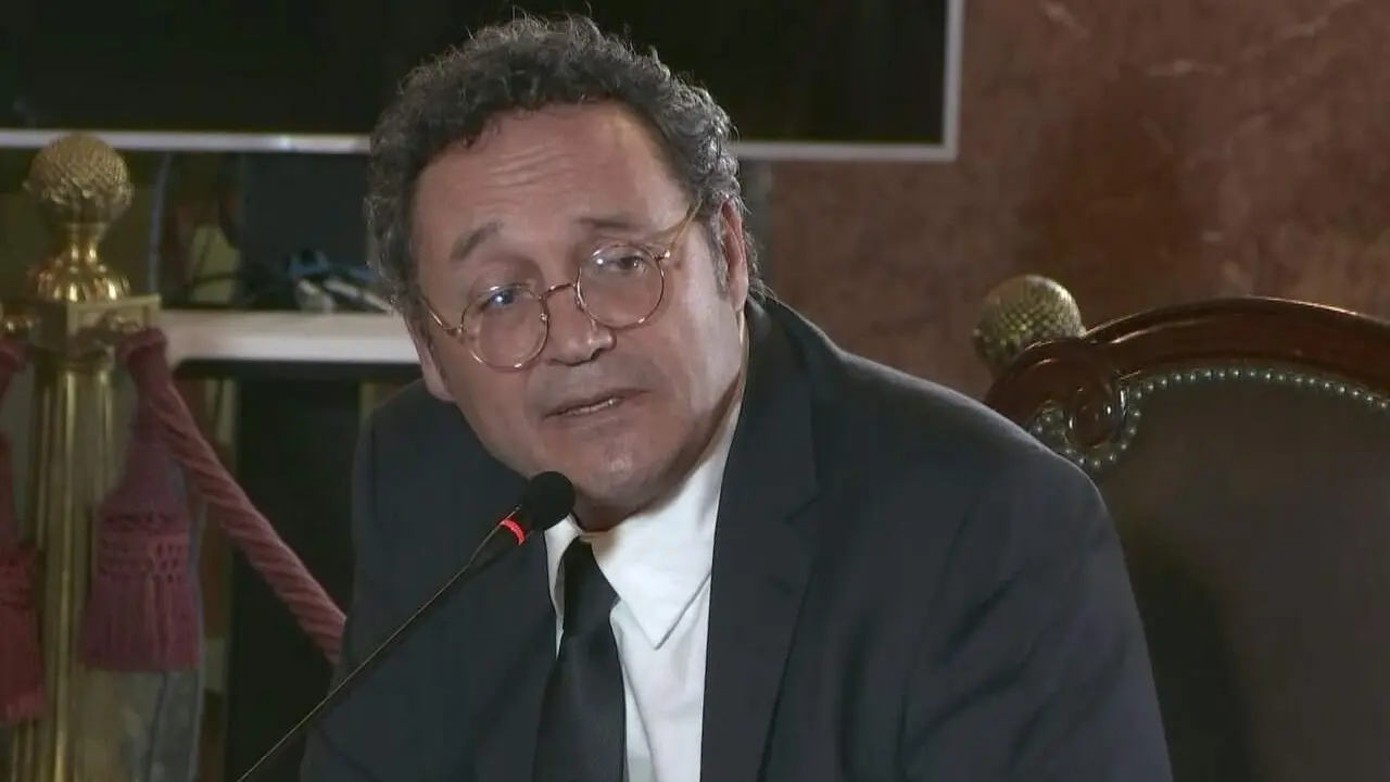                       García Ortiz, fiscal general del Estado, durante su declaración ante el Trtibunal Supremo.                    