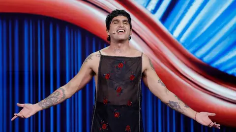 La Dani presenta la gala de los Feroz. LAVANDEIRA JR. (EFE)