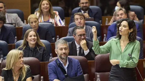 Isabel Díaz Ayuso, en la Asamblea de Madrid. JESÚS HELLÍN (EUROPA PRESS)