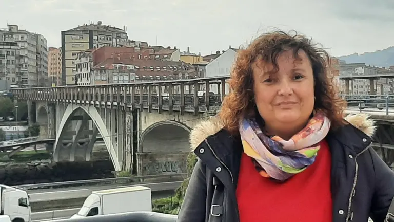 A empregada de supermercado Sylvia Rosales. UGT PONTEVEDRA